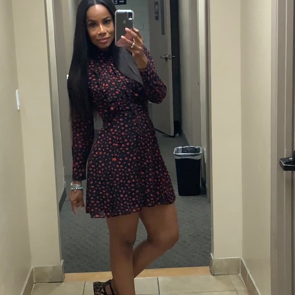 TopShop~ Button up mini collar dress